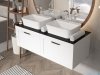 Besco Dexa szafka podumywalkowa 80x50x40cm czarna, uchwyt czarny SUD-854-CC